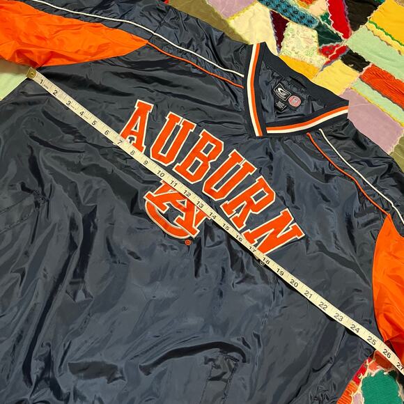 Auburn Tigers Navy and Orange Windbreaker Sports Jacket XL - Picture 6 of 7